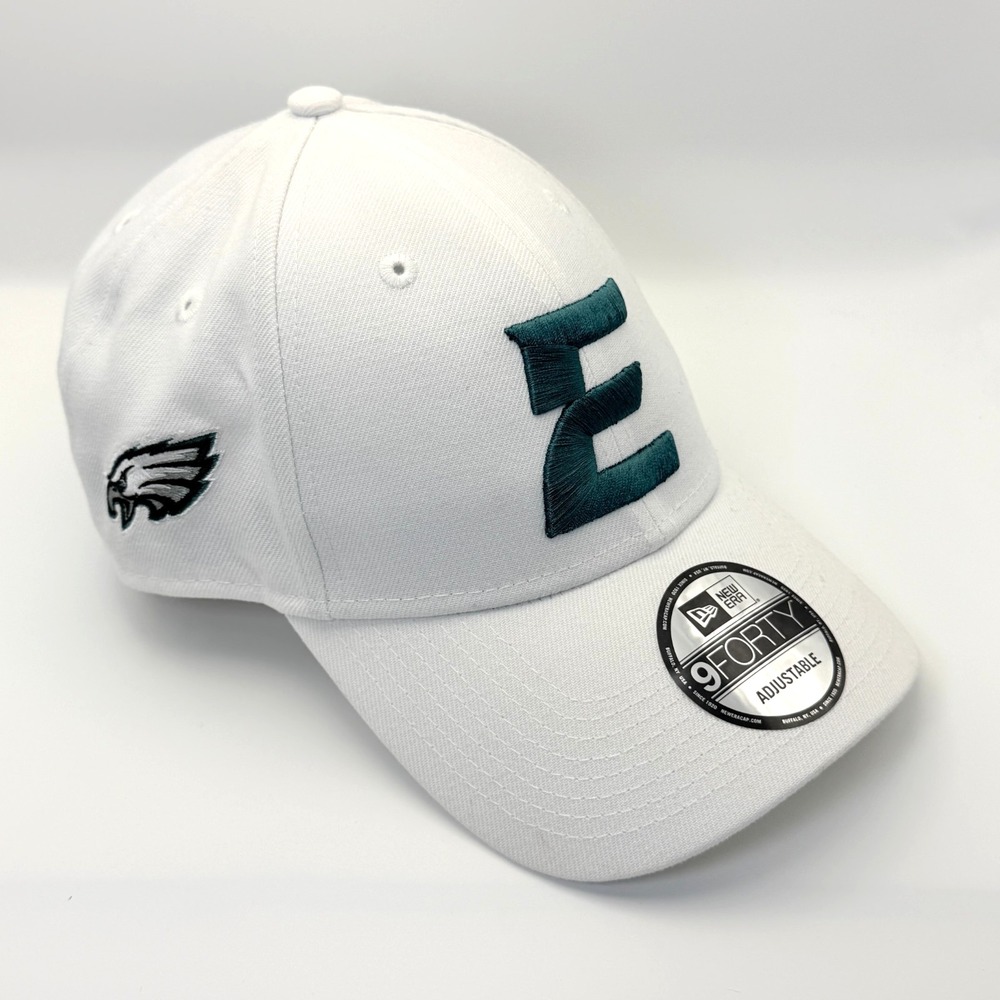 New Era Philadelphia Eagles 9Forty E Football Hat White Adjustable Cap